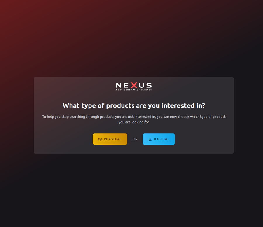 Nexus product listing example